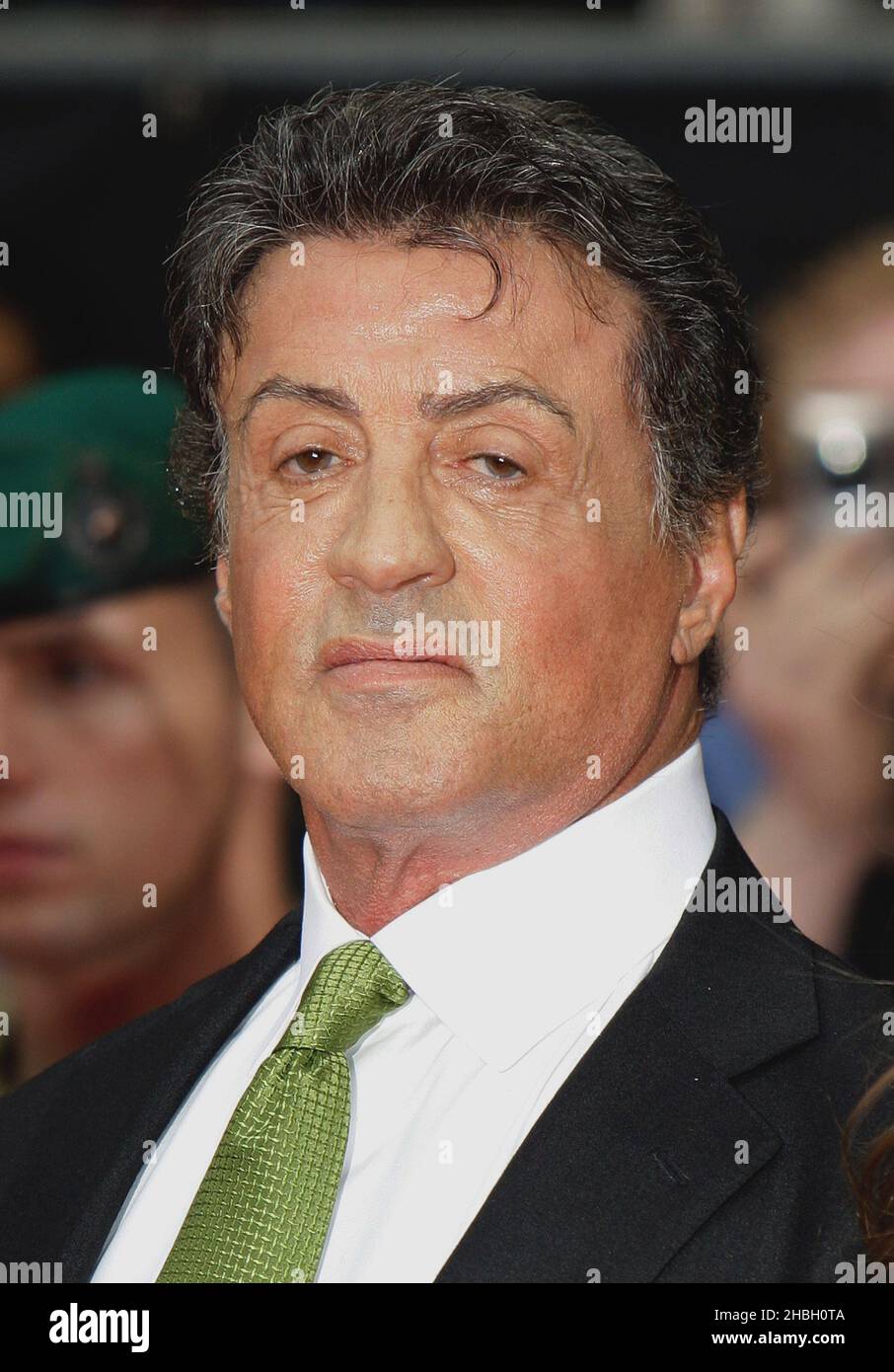Sylvester Stallone attends The Expendables 2 'Back For War' UK Premier at The Empire Theatre in Leicester Square, London. Stock Photo