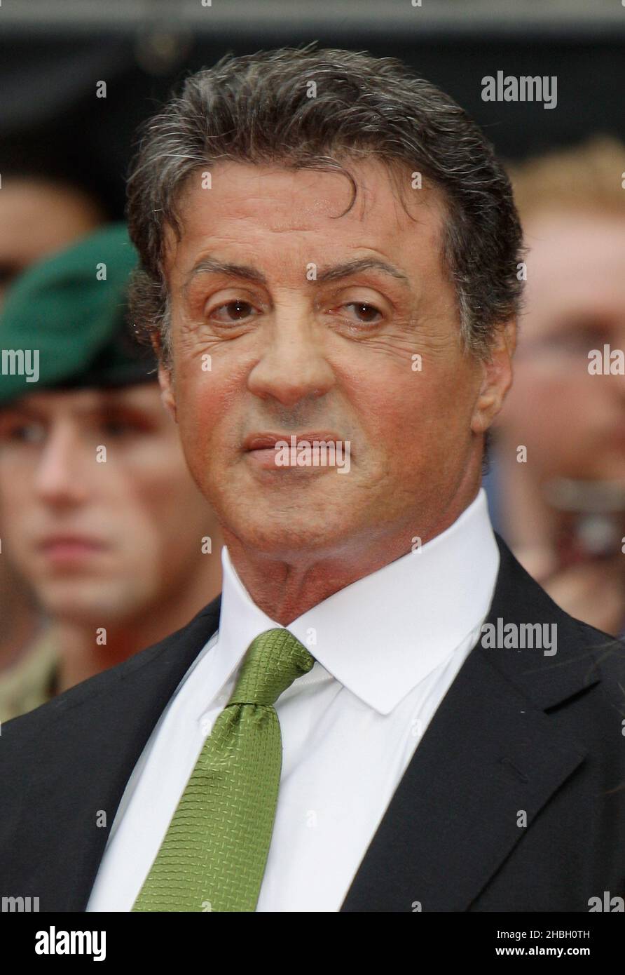 Sylvester Stallone attends The Expendables 2 'Back For War' UK Premier at The Empire Theatre in Leicester Square, London. Stock Photo