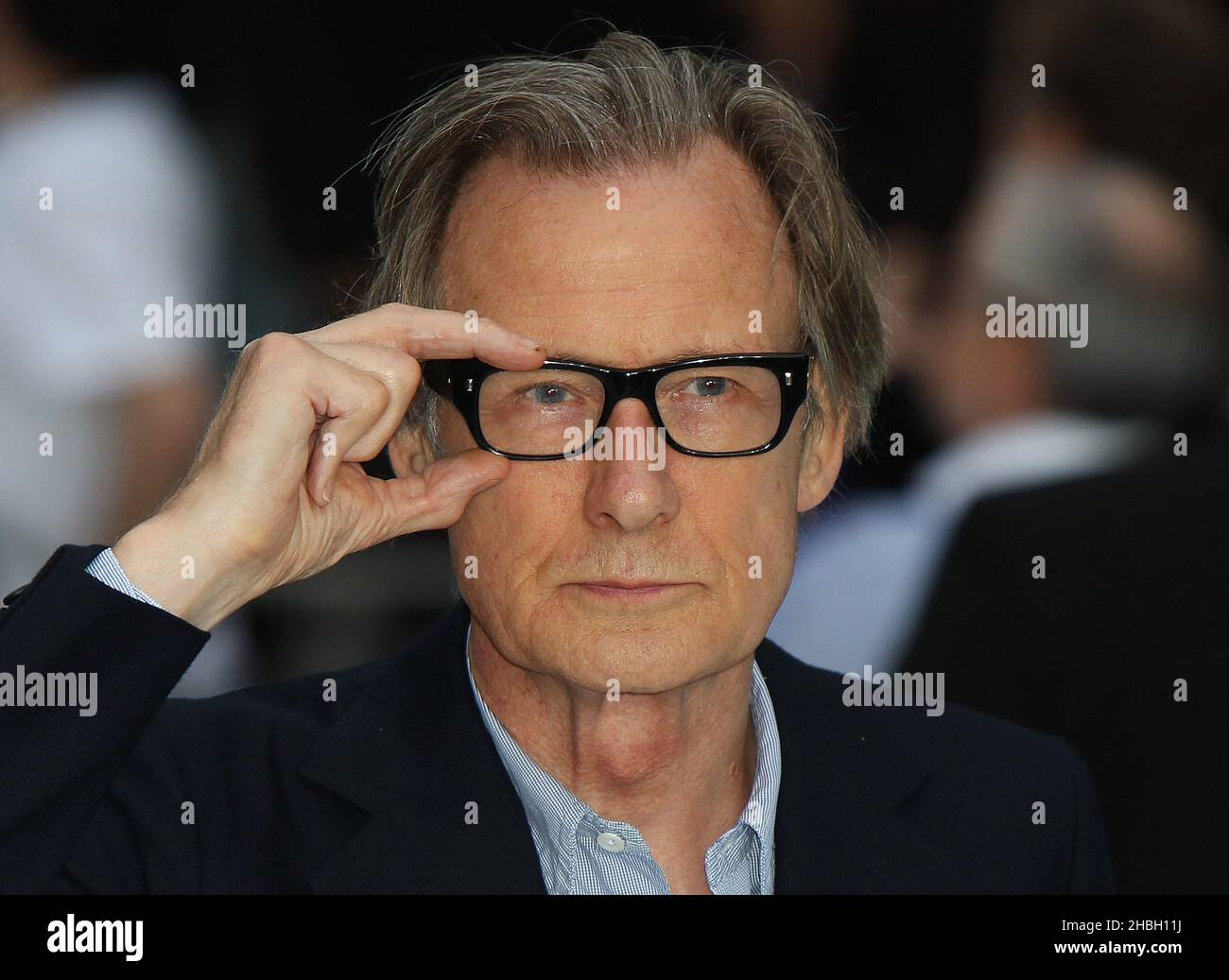 Bill Nighy arriving for the UK Premiere of Total Recall, at the Vue West End, London. Stock Photo