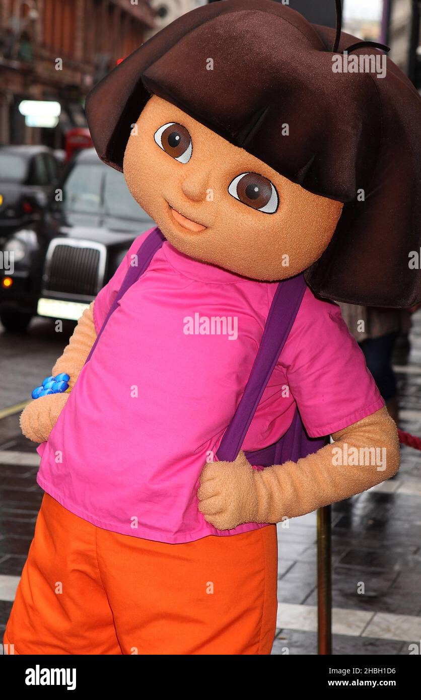 Dora The Explorer attending the UK Premiere of 'Dora the Explorer Live! Search for the City of Lost Toys' in London. Stock Photo