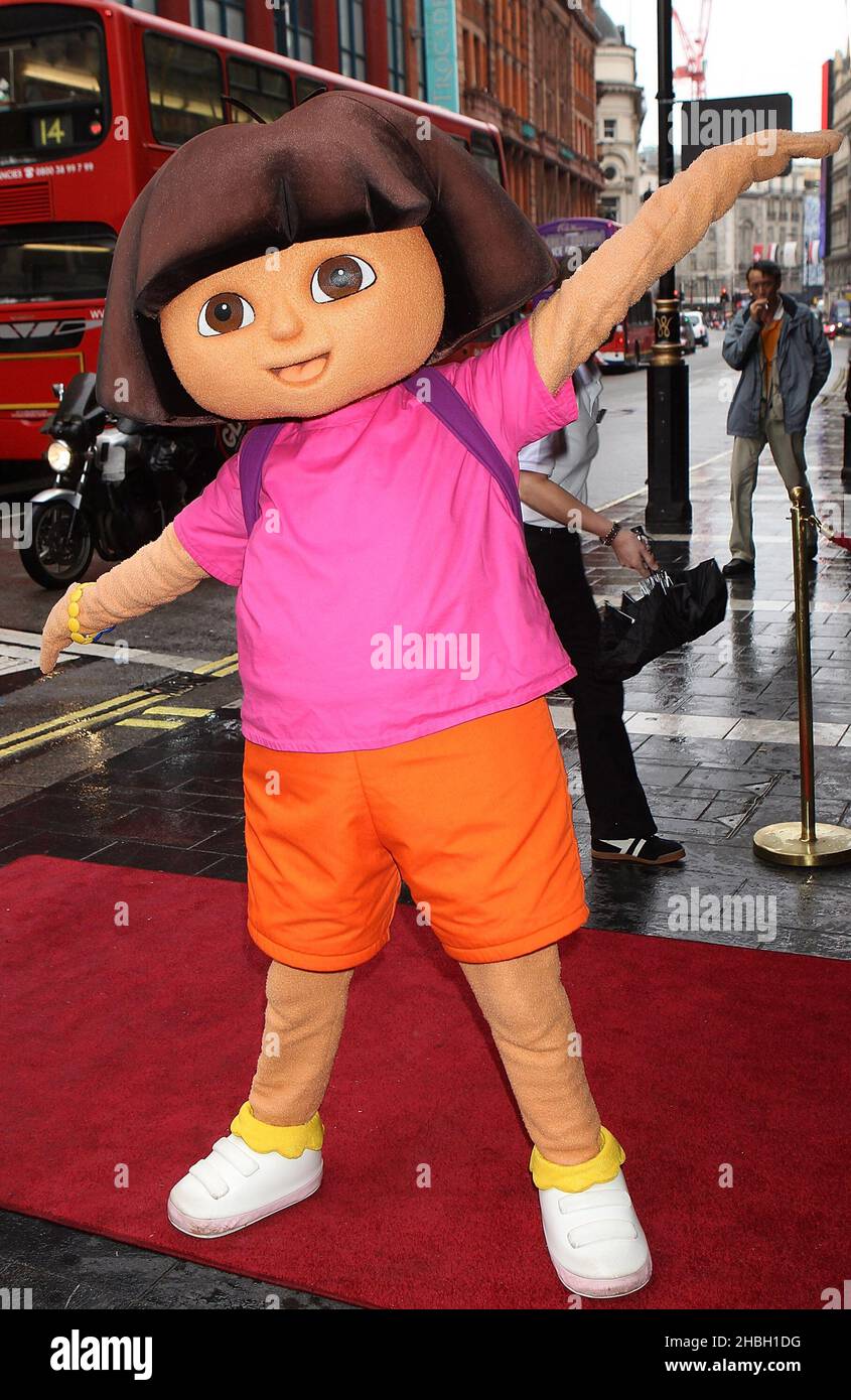 Dora The Explorer attending the UK Premiere of 'Dora the Explorer Live! Search for the City of Lost Toys' in London. Stock Photo