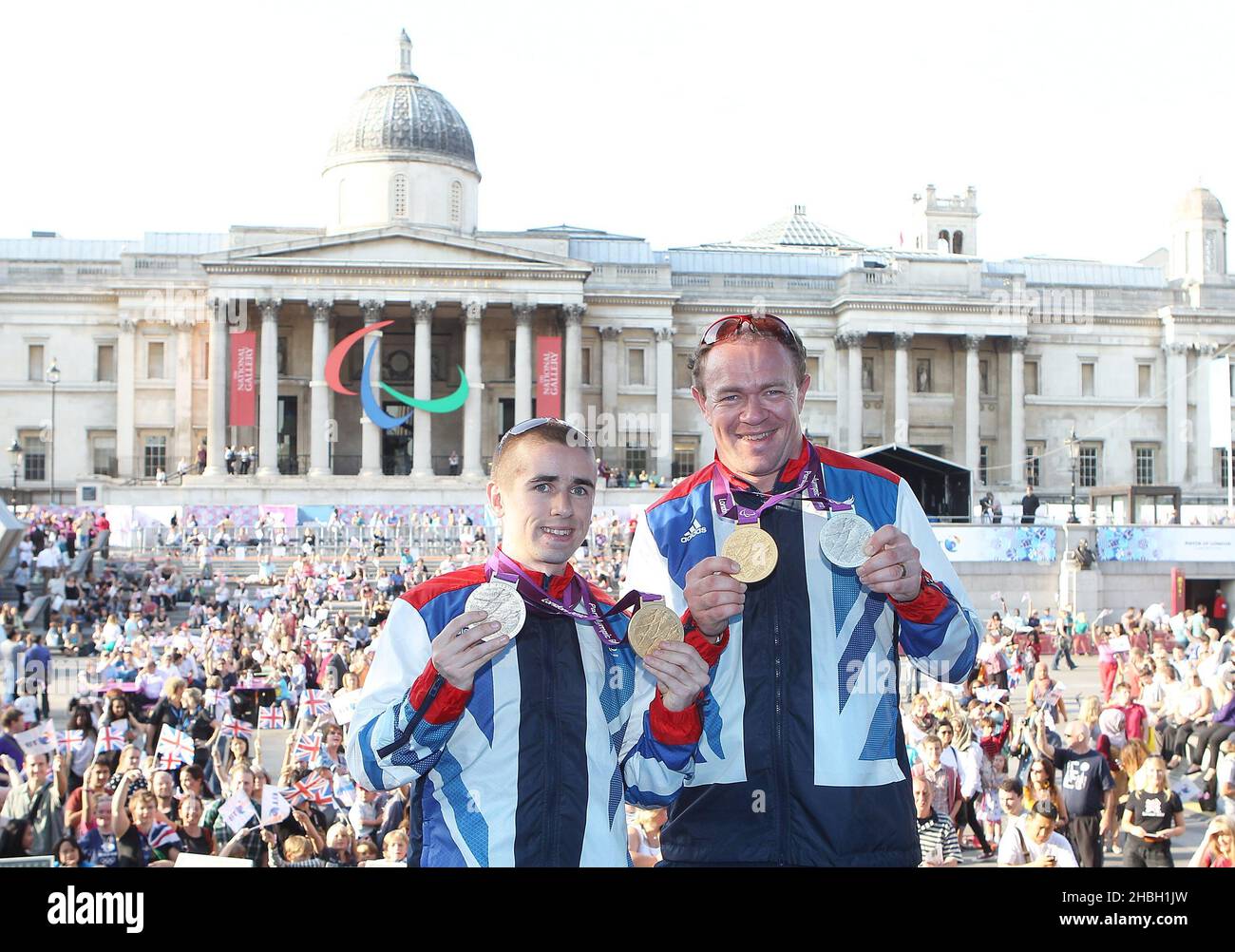Paralympic Gold and Silver medalists Neil Fachie and Barney Storey ...