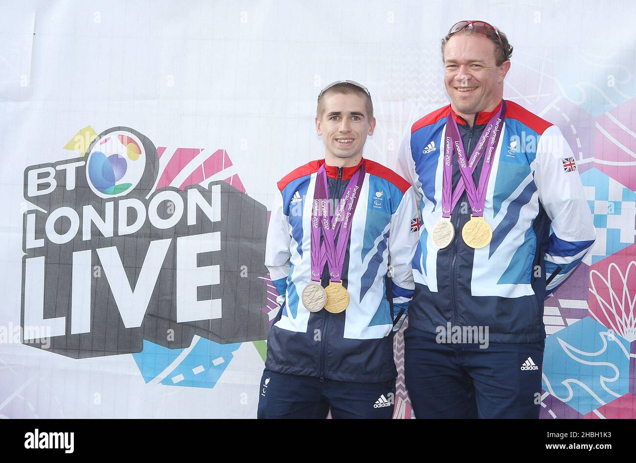 Paralympic Gold and Silver medalists Neil Fachie and Barney Storey ...