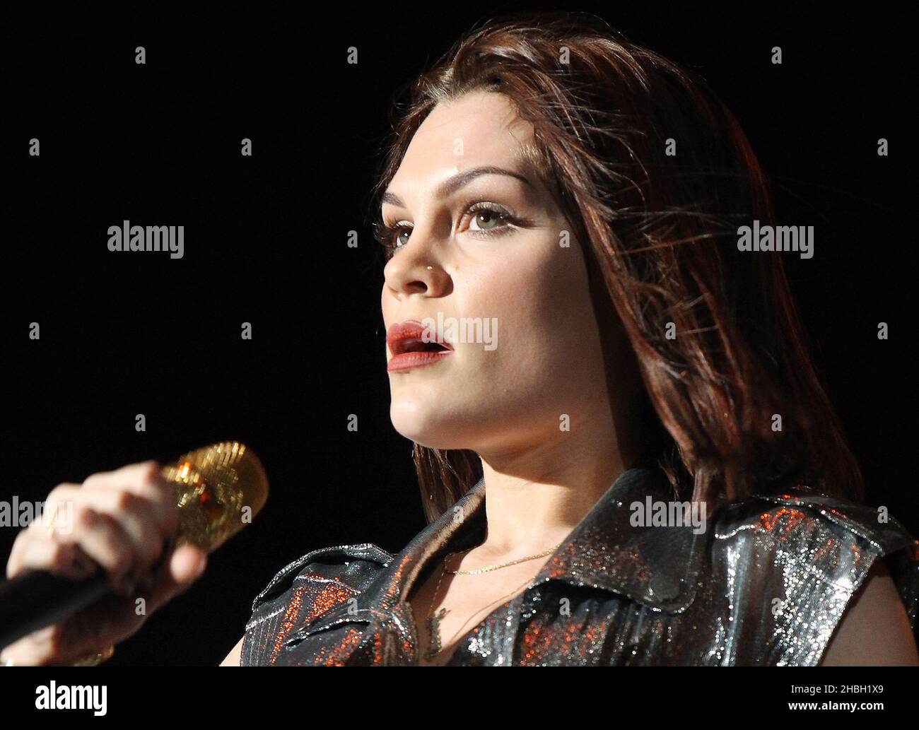 Jessie J performs on stage at BBC Radio 2 Live Proms in the Park at