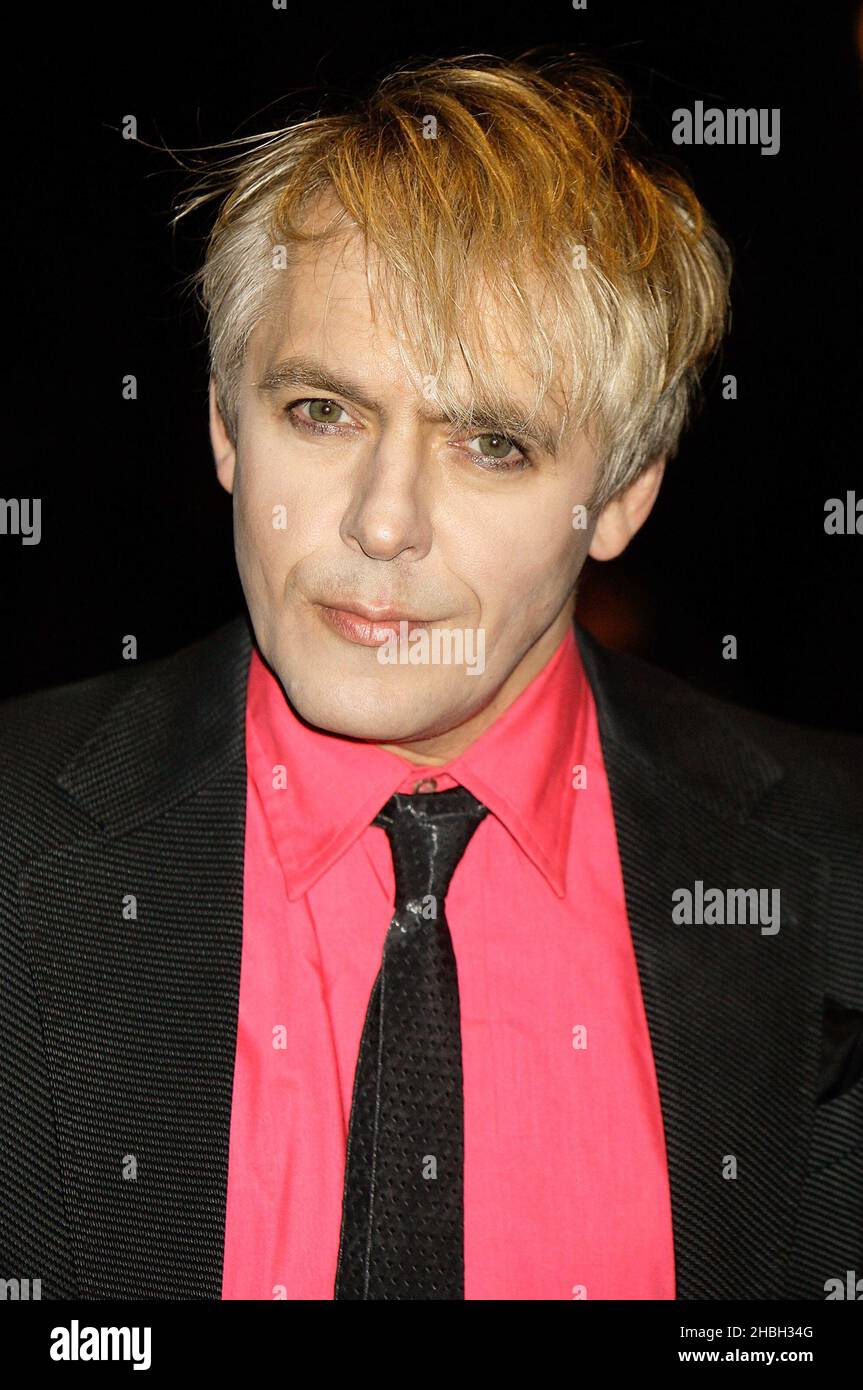 Nick rhodes of duran duran arriving at chanel hi-res stock photography ...