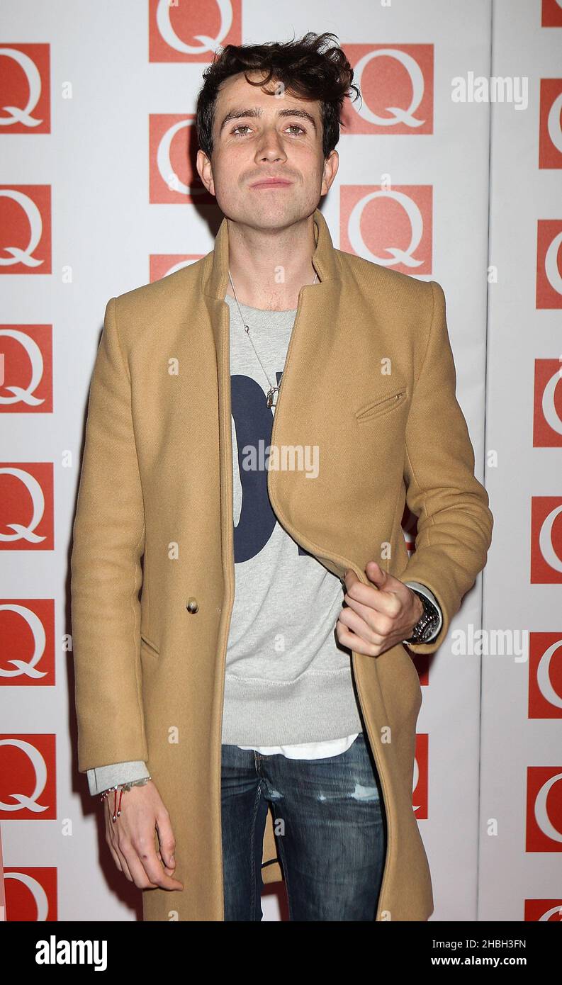 Nick Grimshaw arriving at the Q Awards at the Grosvenor Hotel in London.. Stock Photo