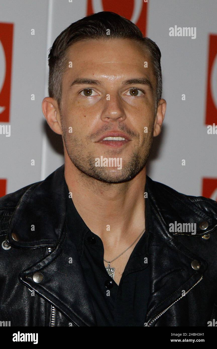 Brandon Flowers of The Killers arriving at the Q Awards at the