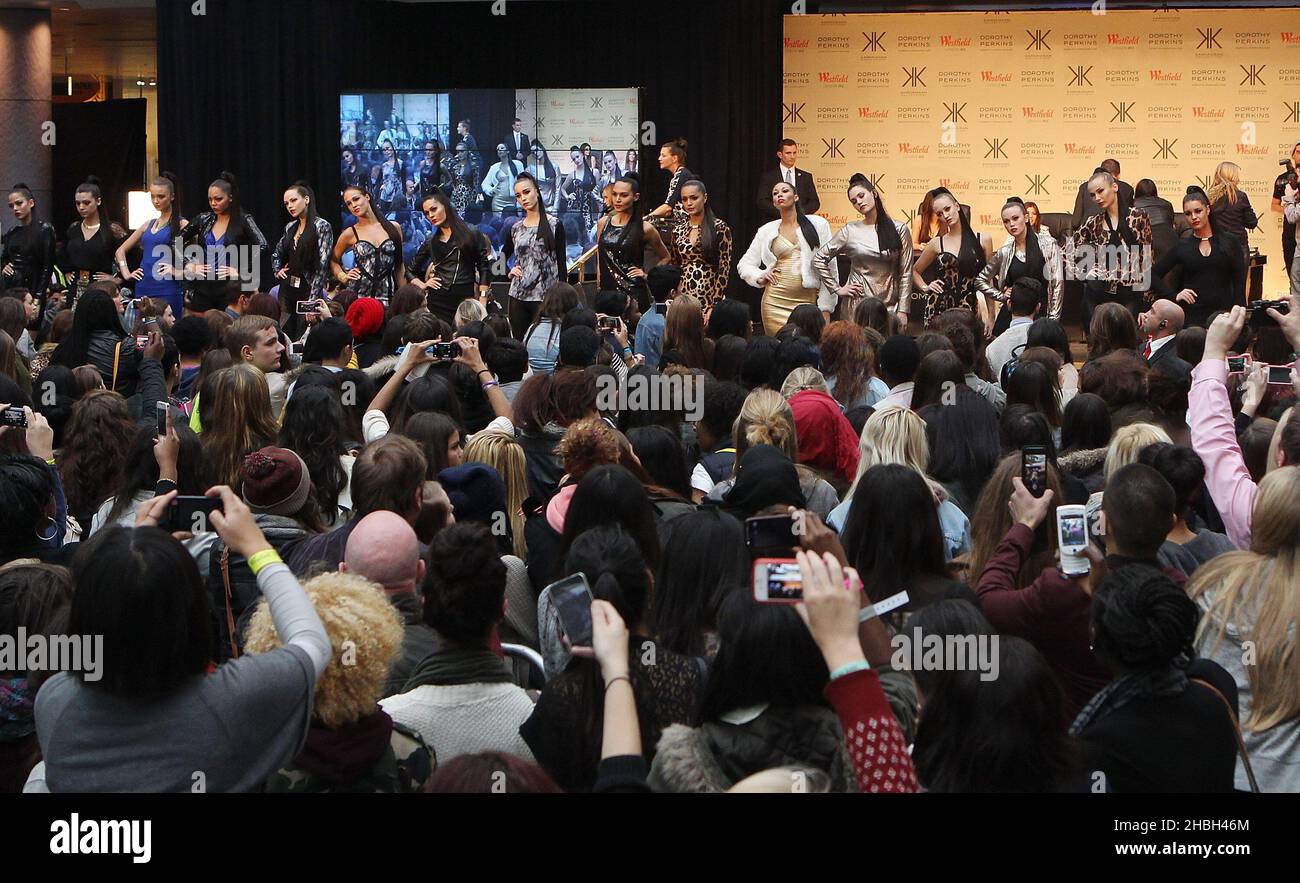 Model Army parade the collection of The Kardashian Sisters,Kim