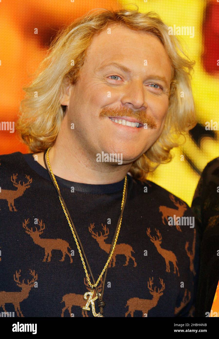 Keith Lemon signing copies of ÔCelebrity Juice: Too Juicy for TV 2!Õ On DVD and Blu-ray at HMV Oxford Circus in London. Stock Photo