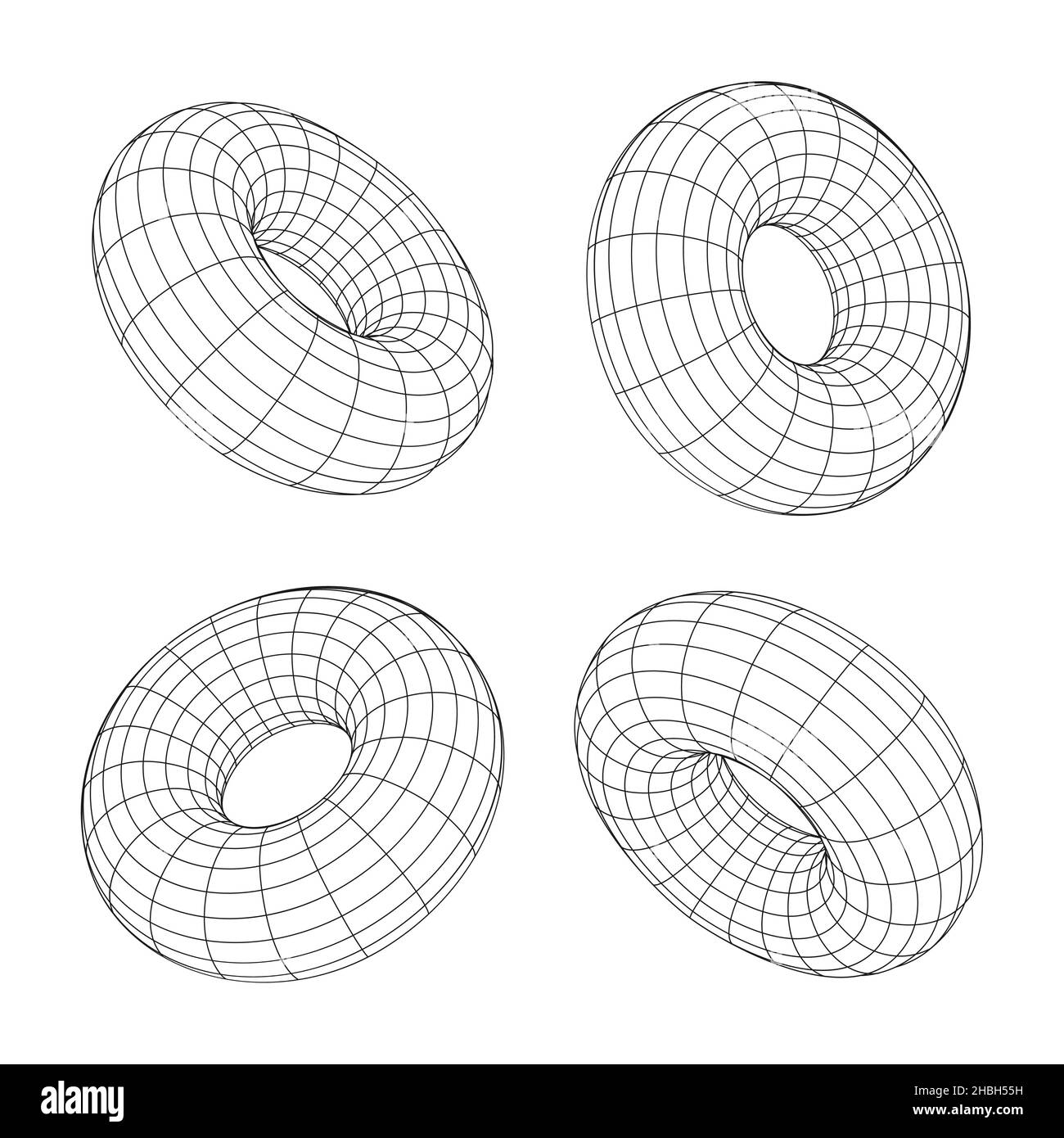 vector retro futuristic design elements 3D cube. Retro graphics set ...