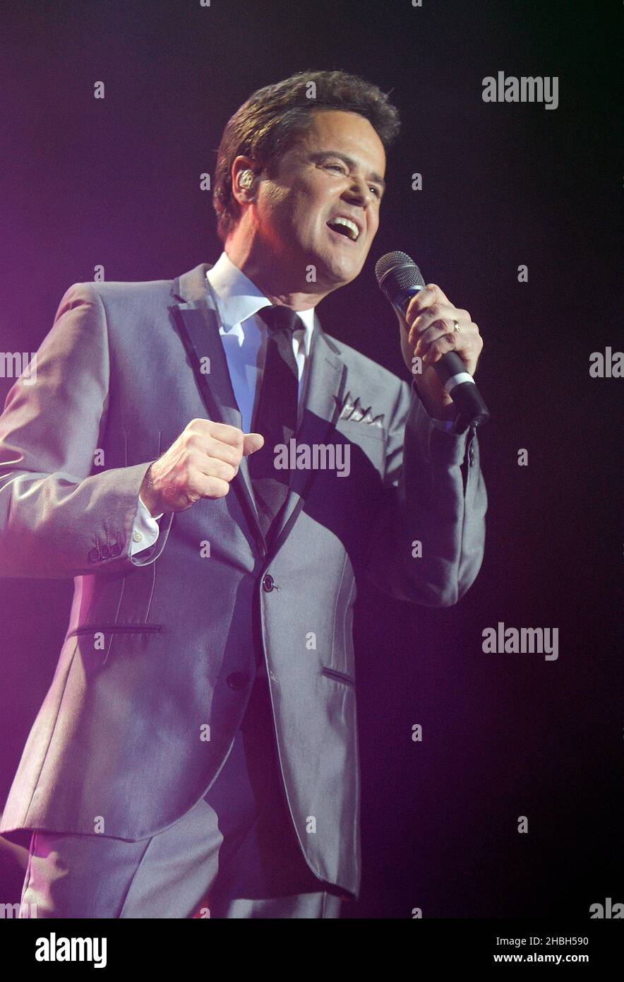 Donny Osmond performs live at the 02 Arena in London Stock Photo Alamy