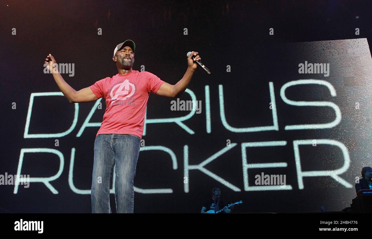 Darius Rucker Performance Darius Rucker performing on stage at the C2C Country to Country ...