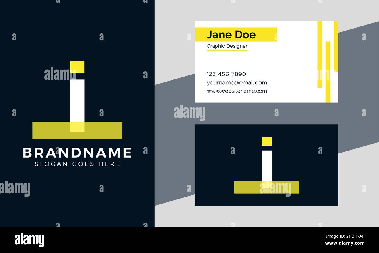 Abstract Premium branding letter I logo design template Stock Vector ...