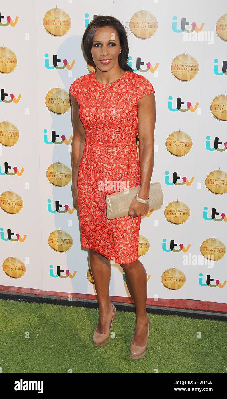 Kelly Holmes attending the British Animal Honours Awards 2013 in Elstree, Hertfordshire. Stock Photo