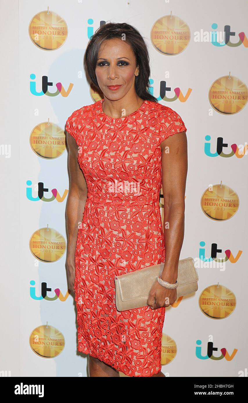 Kelly Holmes attending the British Animal Honours Awards 2013 in Elstree, Hertfordshire. Stock Photo