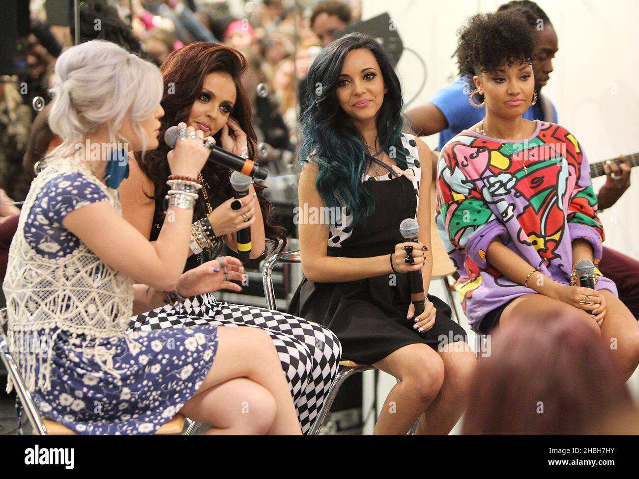 (LR) Perrie Edwards,Jesy Nelson,Jade Thirlwall and Leigh Anne Pinnock