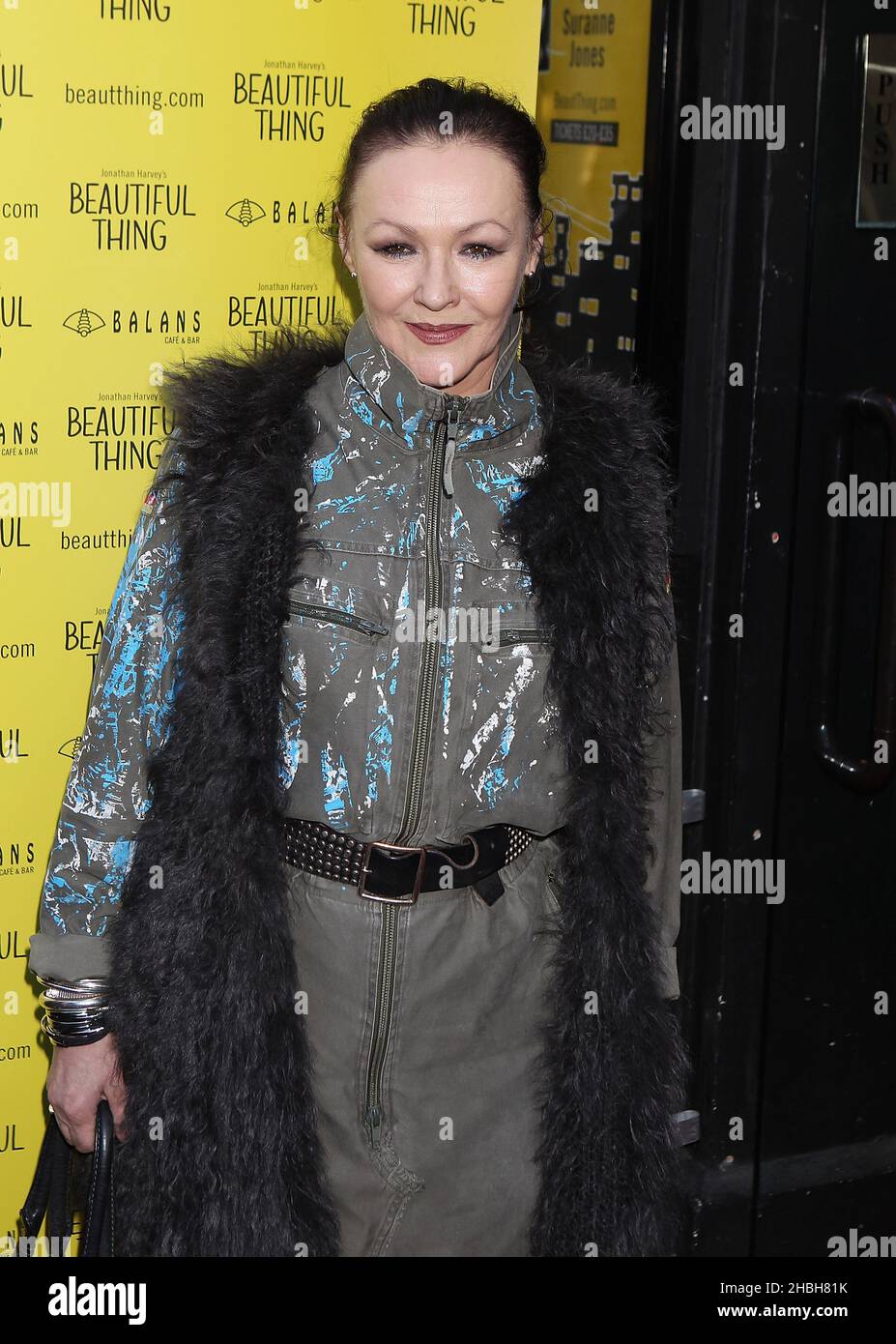 Frances Barber attending the Beautiful Thing Press Night at the Arts Club Arrivals in London. Stock Photo