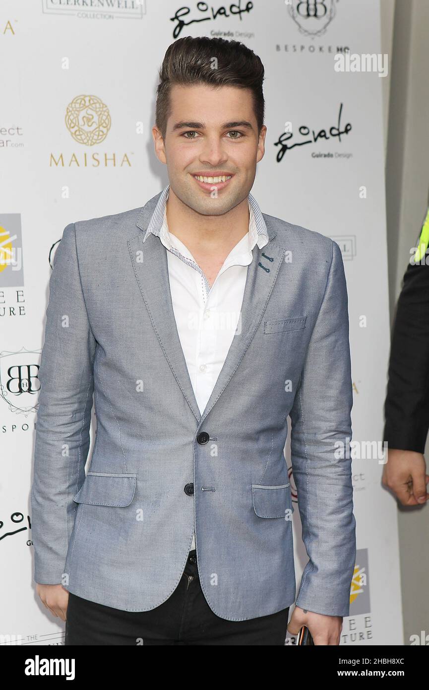 Joe McElderry attending the Aston Martin Tailoring Collection VIP