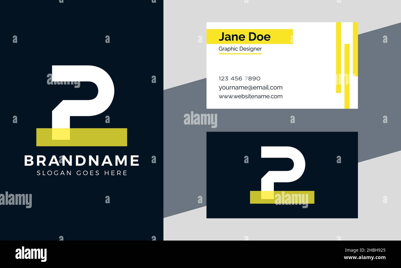 Abstract Premium branding letter P logo design template Stock Vector ...