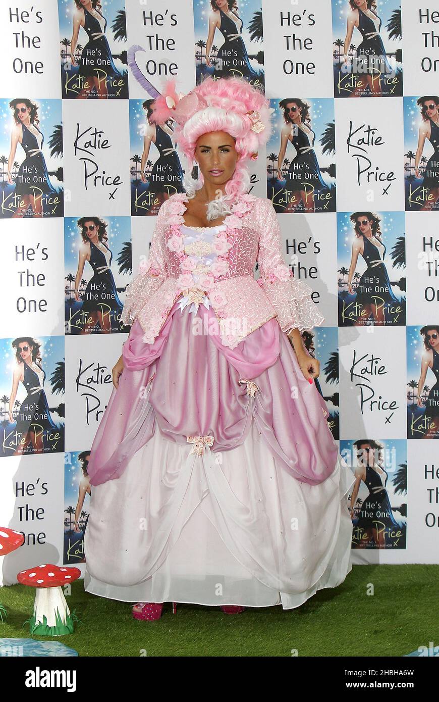 Katie Price launches her new book 'He's the One' at The Worx in London. Stock Photo