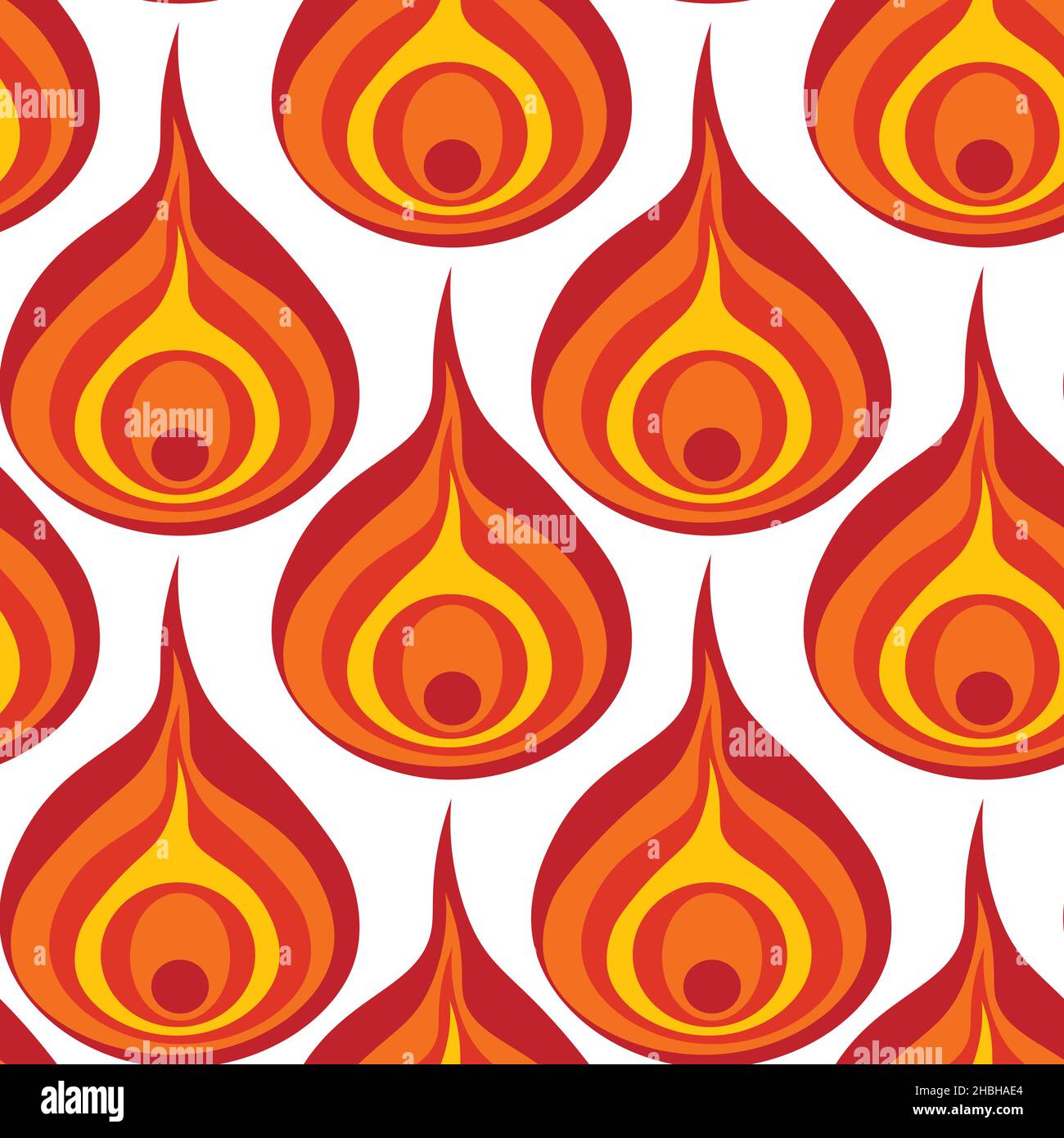 Illustration A seamless pattern on a square background - a peacock feather or an onion in section. Design element for the design of books, notebooks, Stock Vector