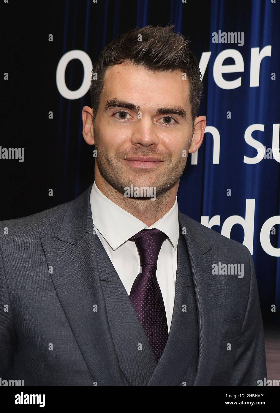 Jimmy Anderson Cricketer attending the Nordoff Robbins Silver Clef Awards at the Hilton Hotel in London. Stock Photo