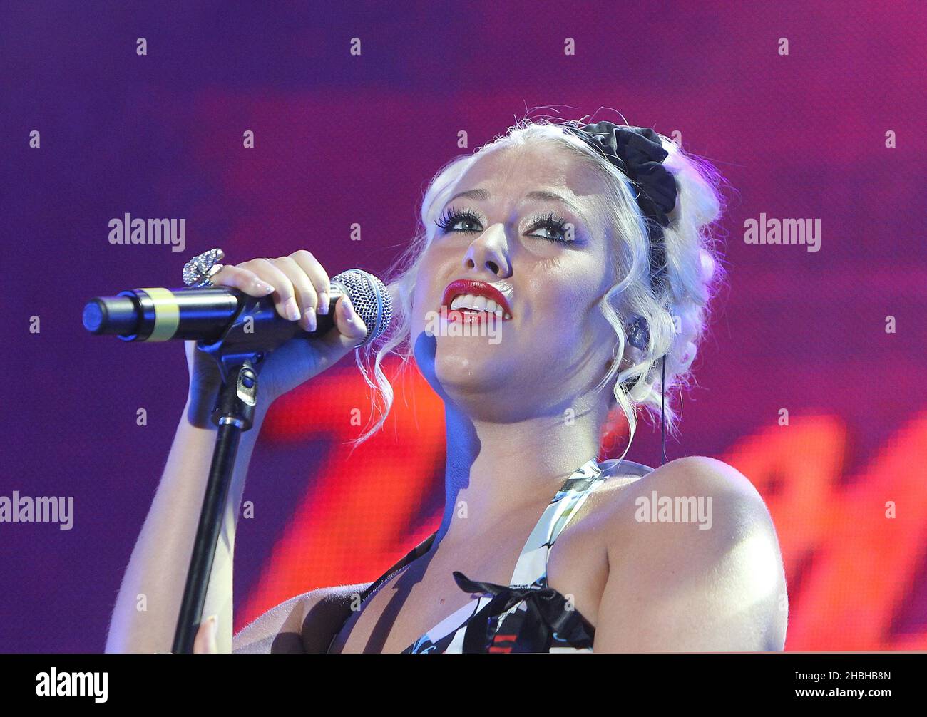 The Rocker Amelia Amelia Lily performs on stage at the Rock Assembly 2013 at Wembley ...