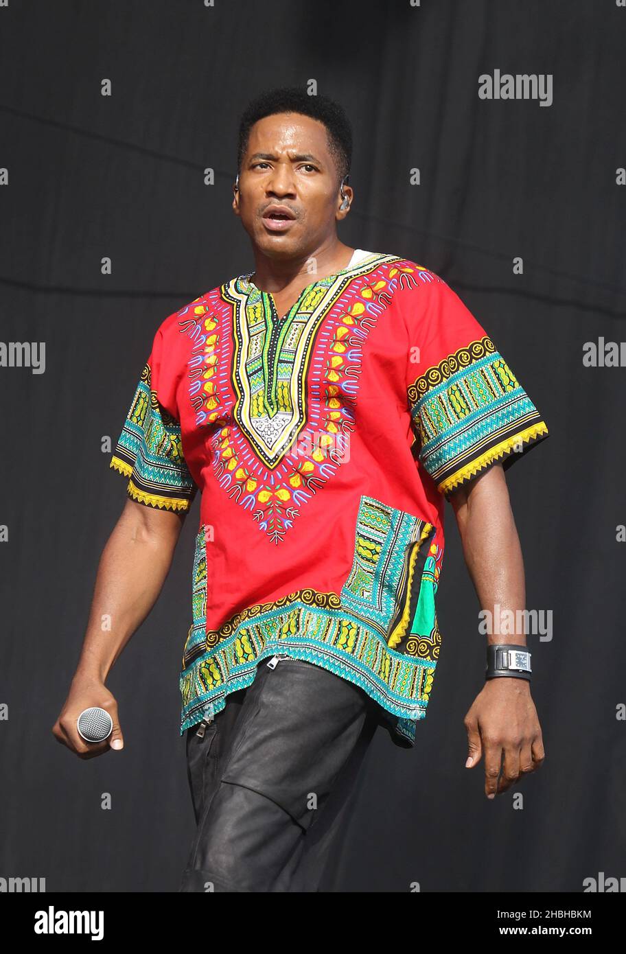 Jarobi White of a Tribe Called Quest performs on stage at Wireless