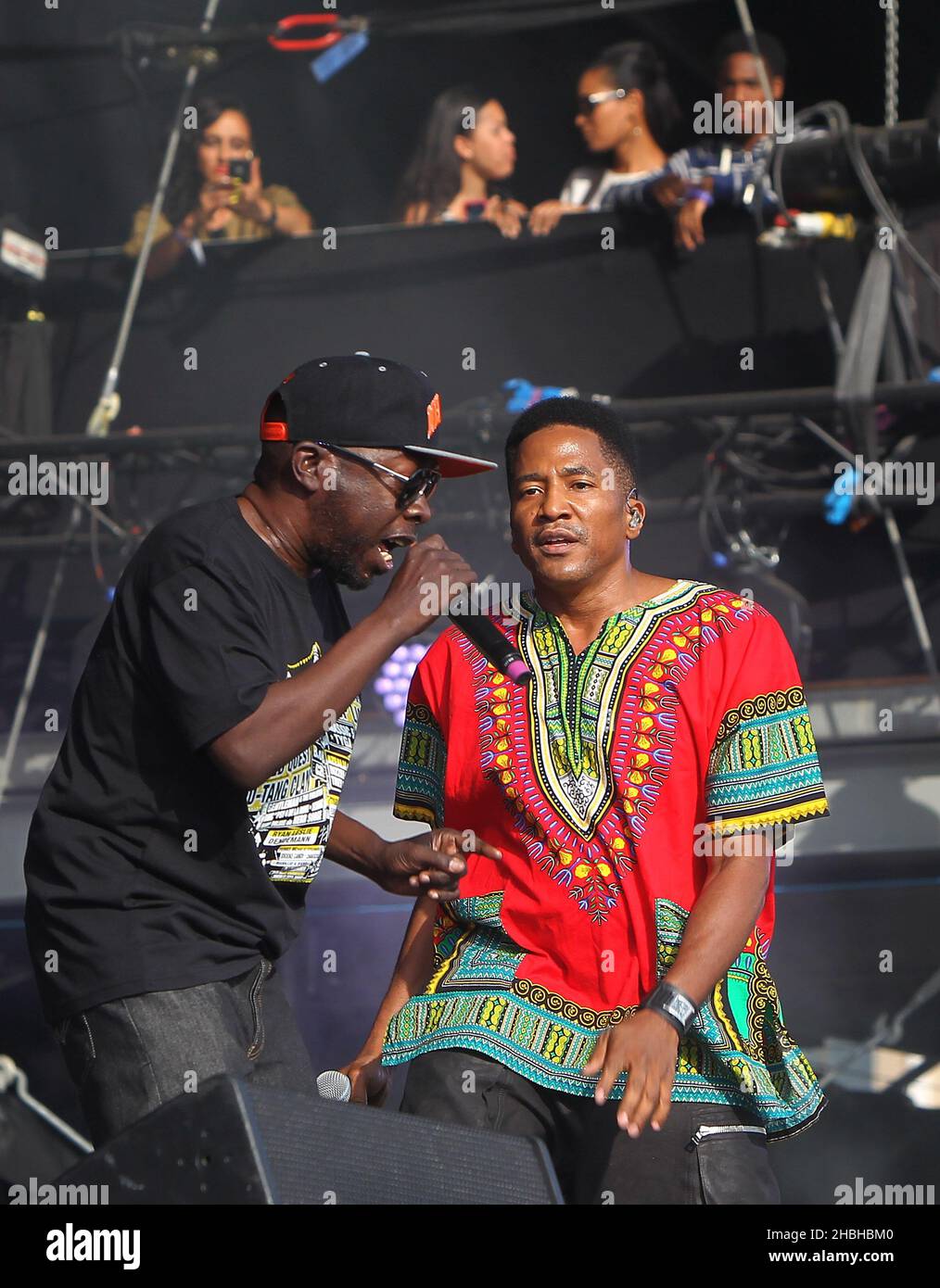 Phife Dawg and Jarobi White of a Tribe Called Quest perform on stage at