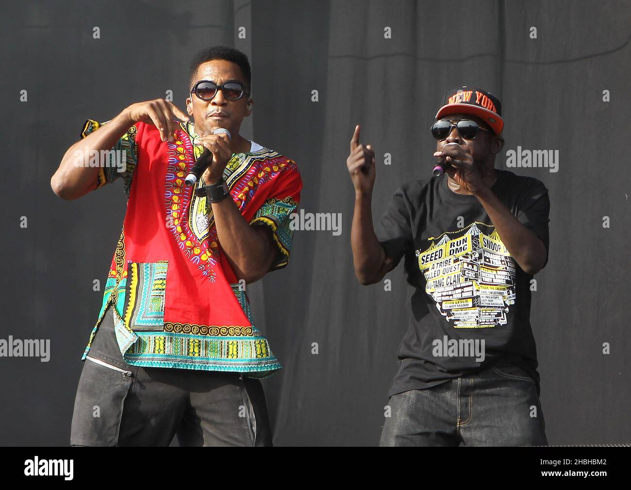 Jarobi White and Phife Dawg of a Tribe Called Quest perform on stage at