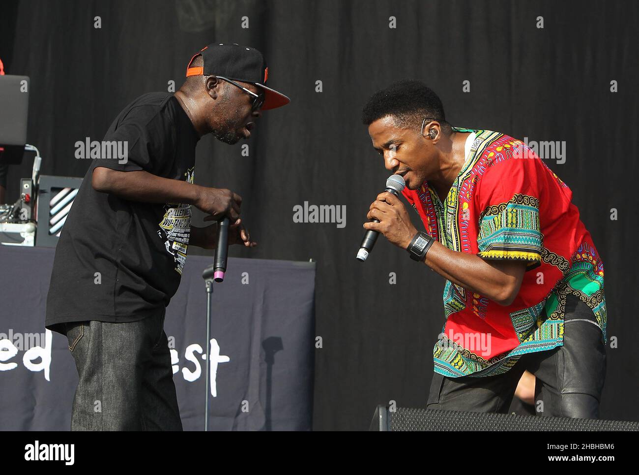 Phife Dawg and Jarobi White of a Tribe Called Quest perform on stage at