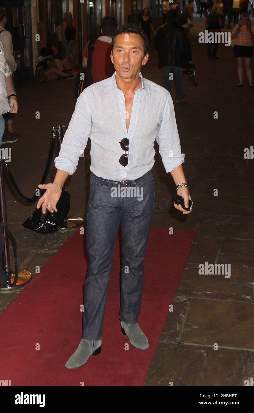 Bruno Tonioli attends Wag! The Musical - press night at the Charing Cross Theatre in London. Stock Photo