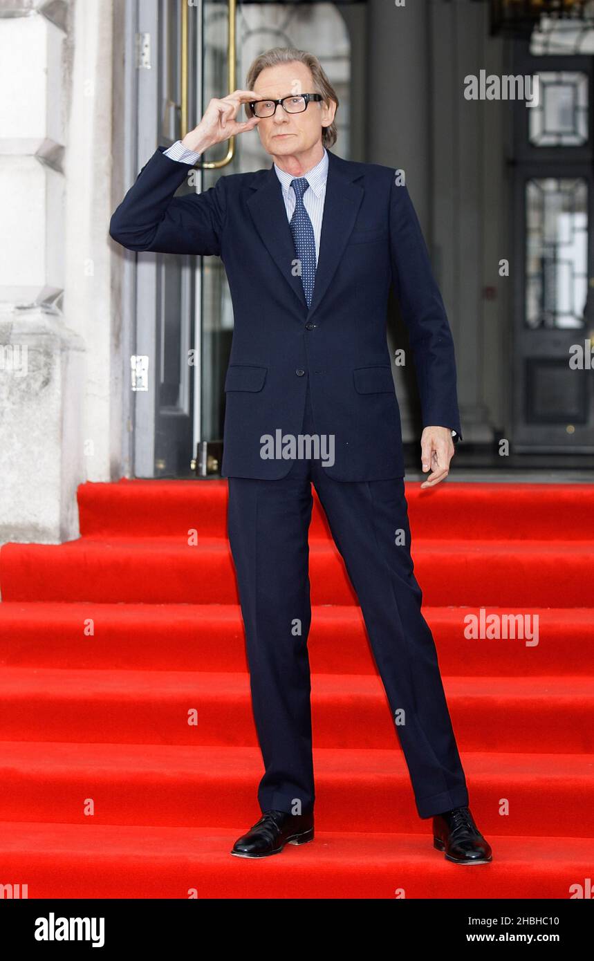 Bill Nighy attending The World Premiere of About Time at Somerset House in London. Stock Photo