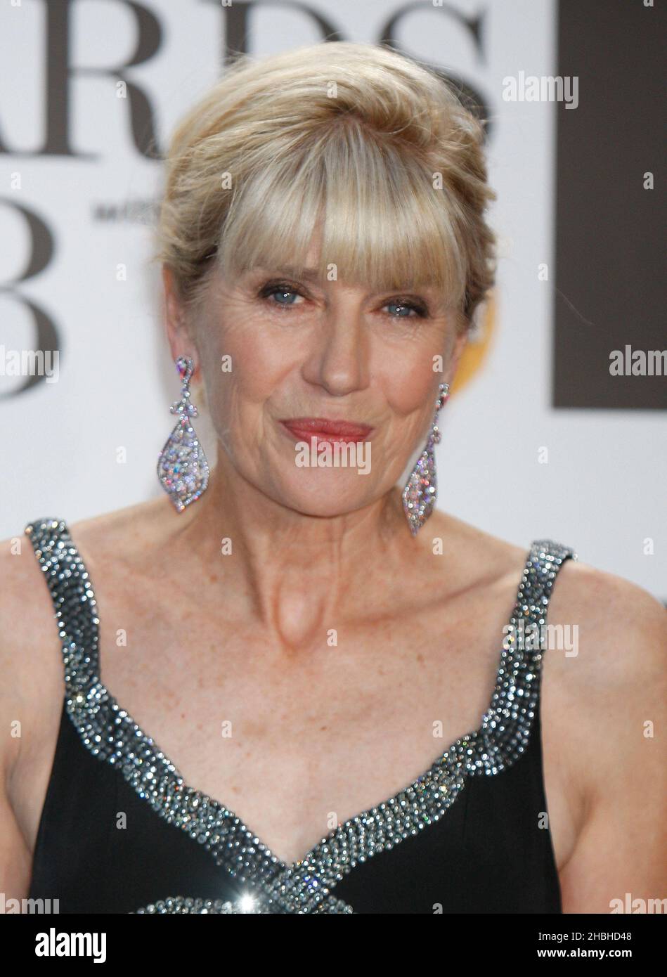 Selina Scott arrives at the Classic Brit Awards 2013 with Mastercard at the Royal Albert Hall in London. Stock Photo