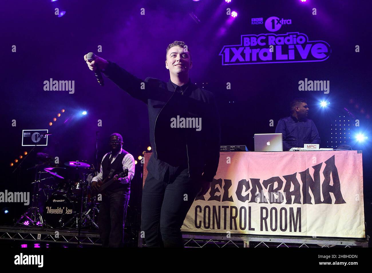 Sam Smith performs a live concert on stage during Rock in Rio 2015