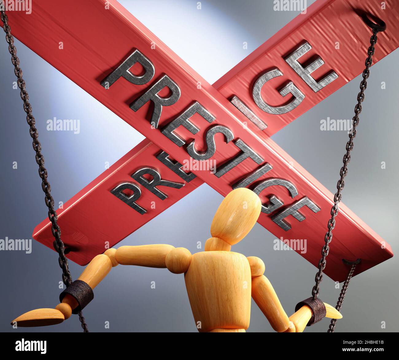 Prestige control, power, influence and manipulation symbolized by