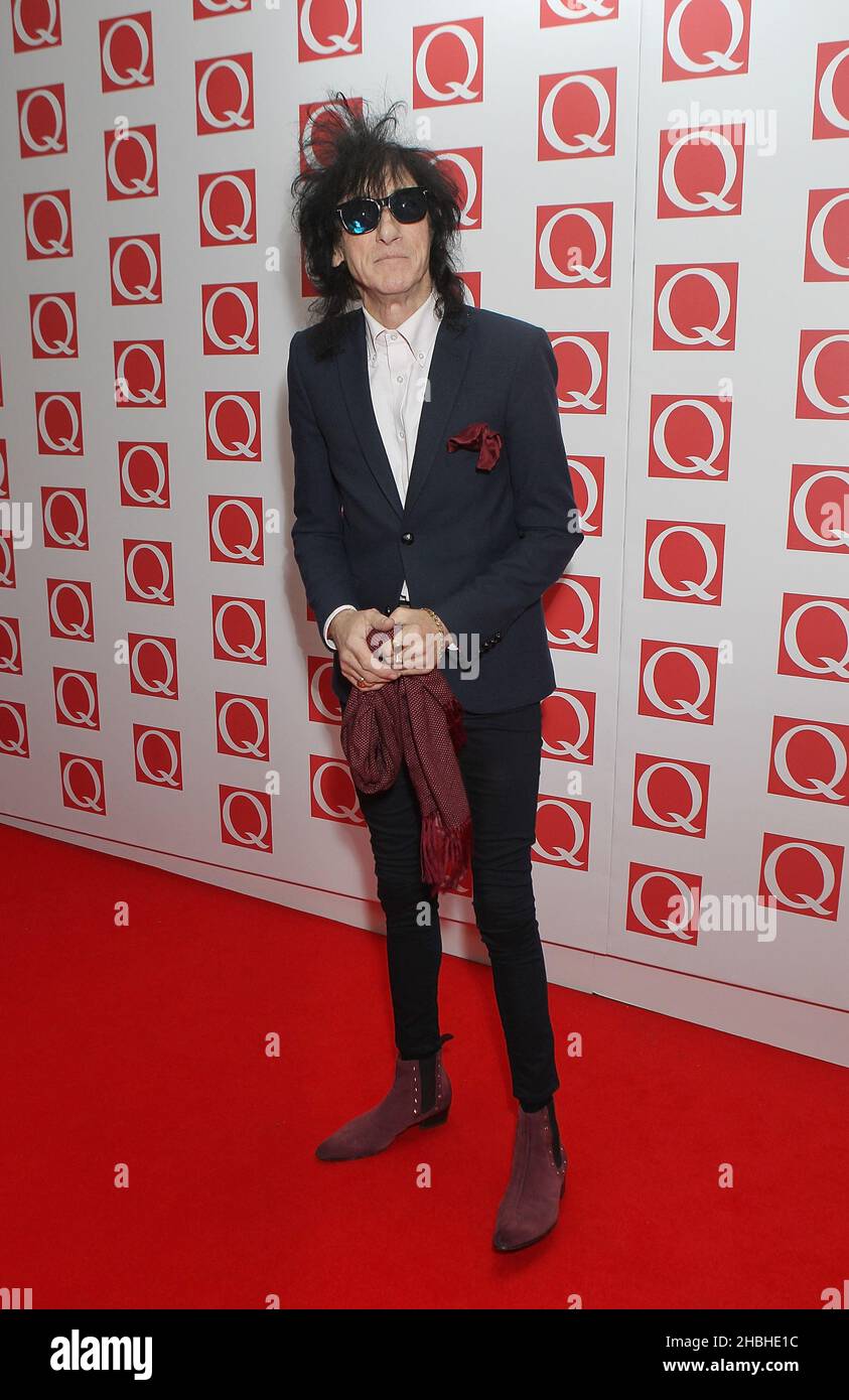 John Cooper Clarke attends the Q Awards at the Grosvenor House Hotel in London. Stock Photo
