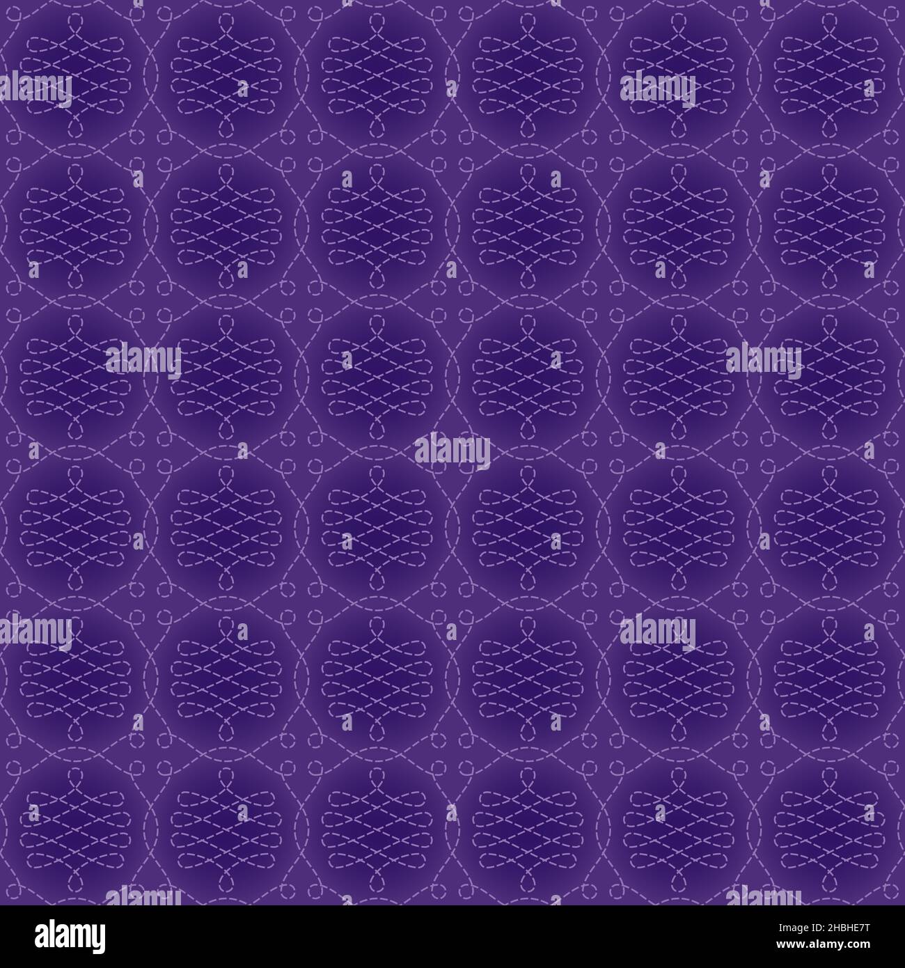Royal Velvet Violet Seamless Background. Purple tileable vector pattern. Stock Vector
