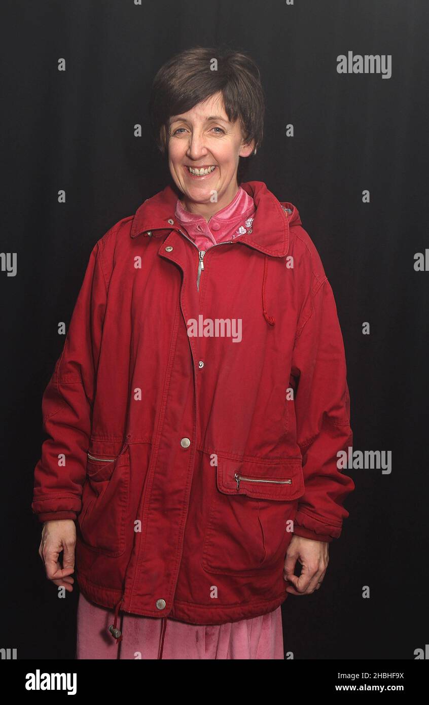 Julie Hesmondhalgh poses backstage at the Hayley Cropper Memorial at G-A-Y Heaven in London. Stock Photo