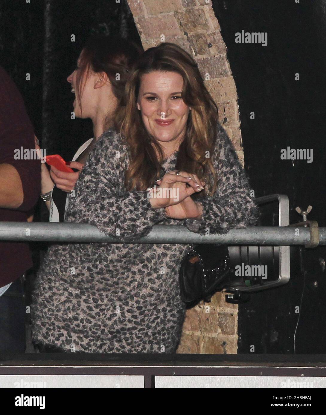 Sam bailey watches from the balcony hi-res stock photography and images