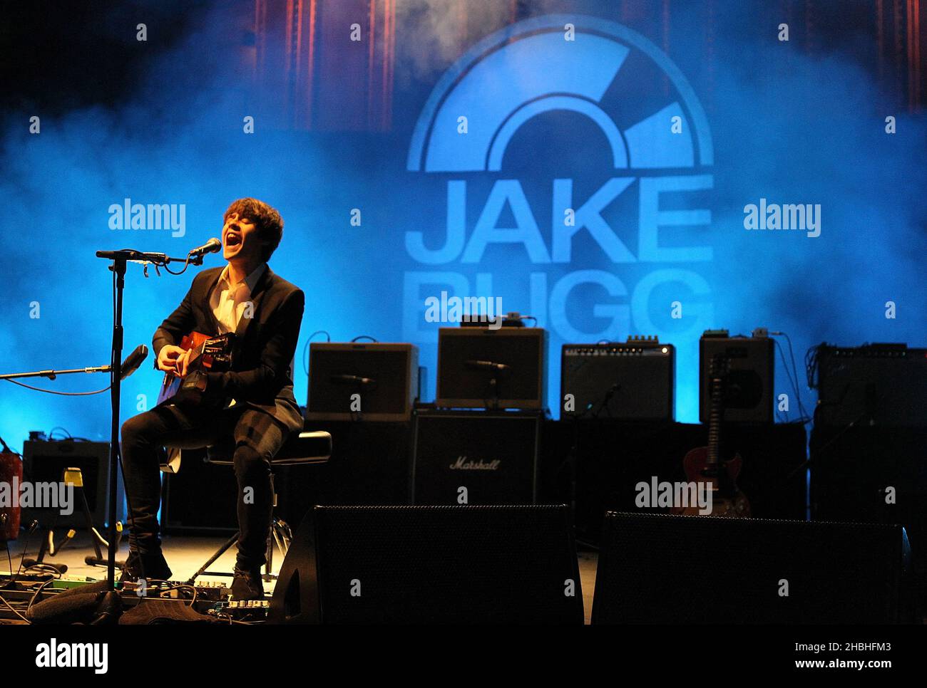 Jake Bugg performs at The Royal Albert Hall in London.. Stock Photo
