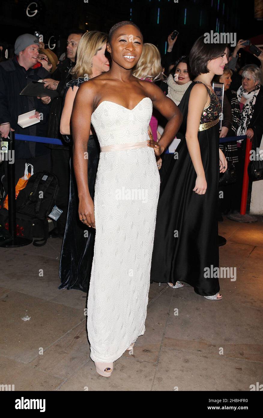 Cynthia Erivo attending the Whatsonstage.com Awards at the Prince of Wales Theatre in Central London. Stock Photo