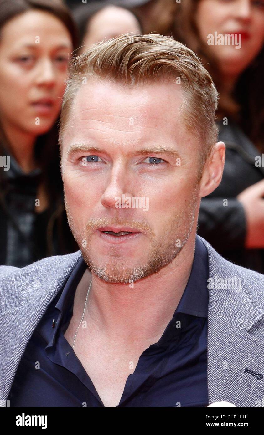 Ronan Keating attending the Postman Pat The Movie World Premier at The West End Odeon in Leicester Square in London. Stock Photo