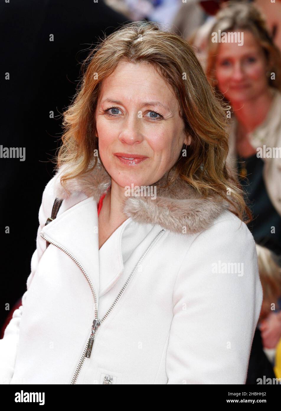 Sarah Beeny attending the Postman Pat The Movie World Premier at The West End Odeon in Leicester Square in London. Stock Photo