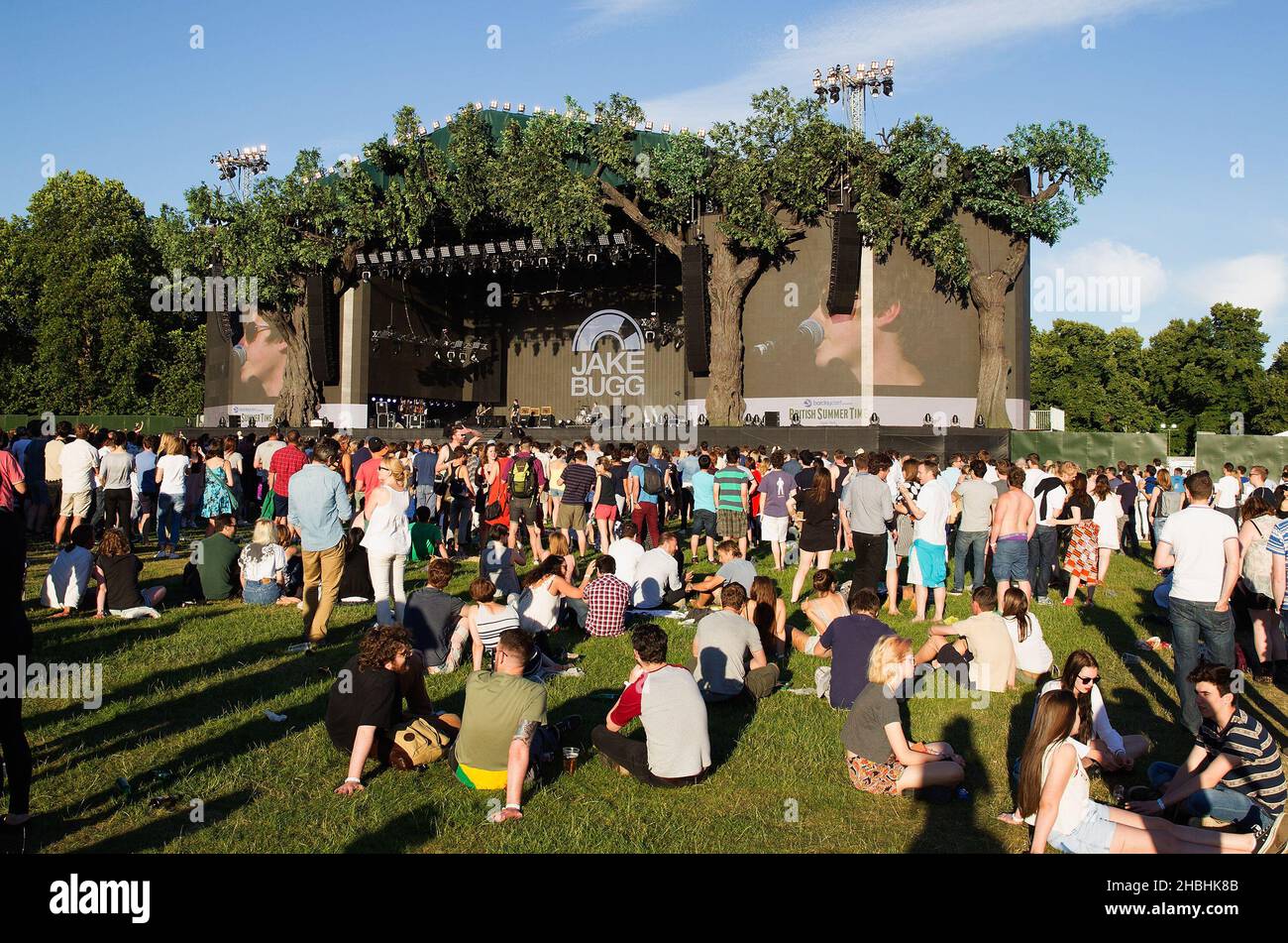 British summertime hyde park festival hires stock photography and