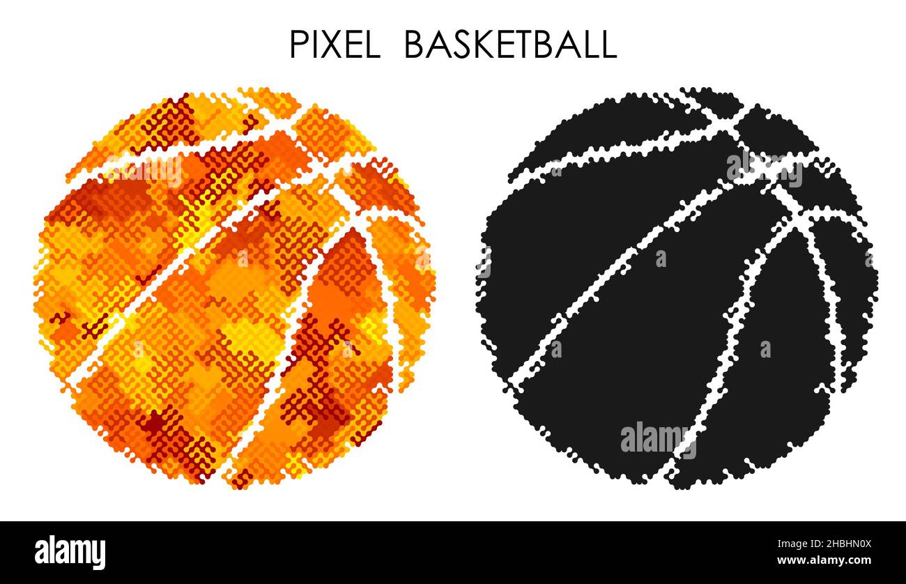 Pixel Basketball High Resolution Stock Photography and Images - Alamy