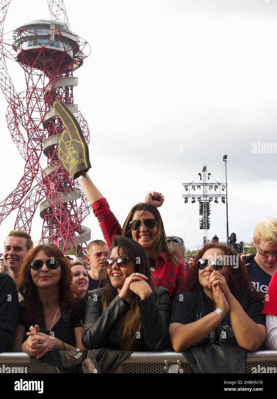 General view of the crowd at the Invictus Games Closing Ceremony at the
