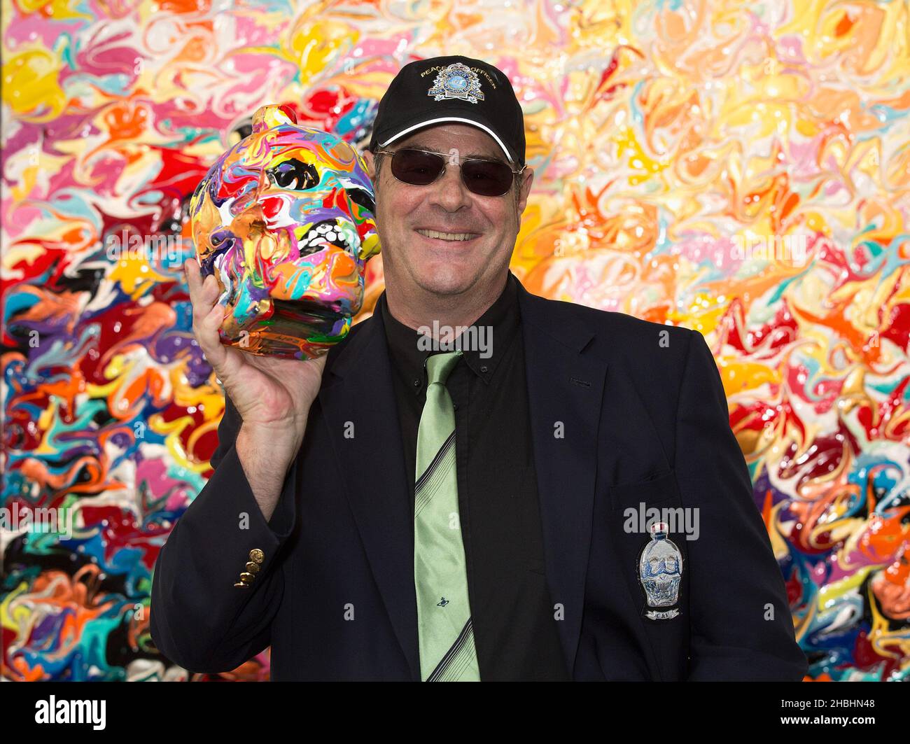 Dan Aykroyd launches the new Crystal Head Vodka 3L Jeroboam at The Opera Gallery in London. Stock Photo