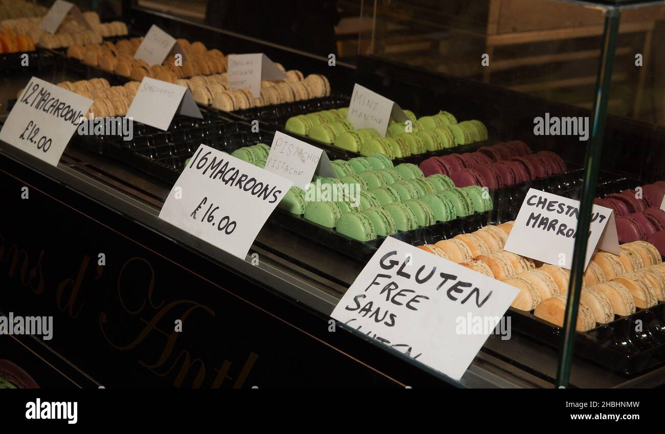The Chocolate Show, Chocolate Macaroons at Olympia in London Stock