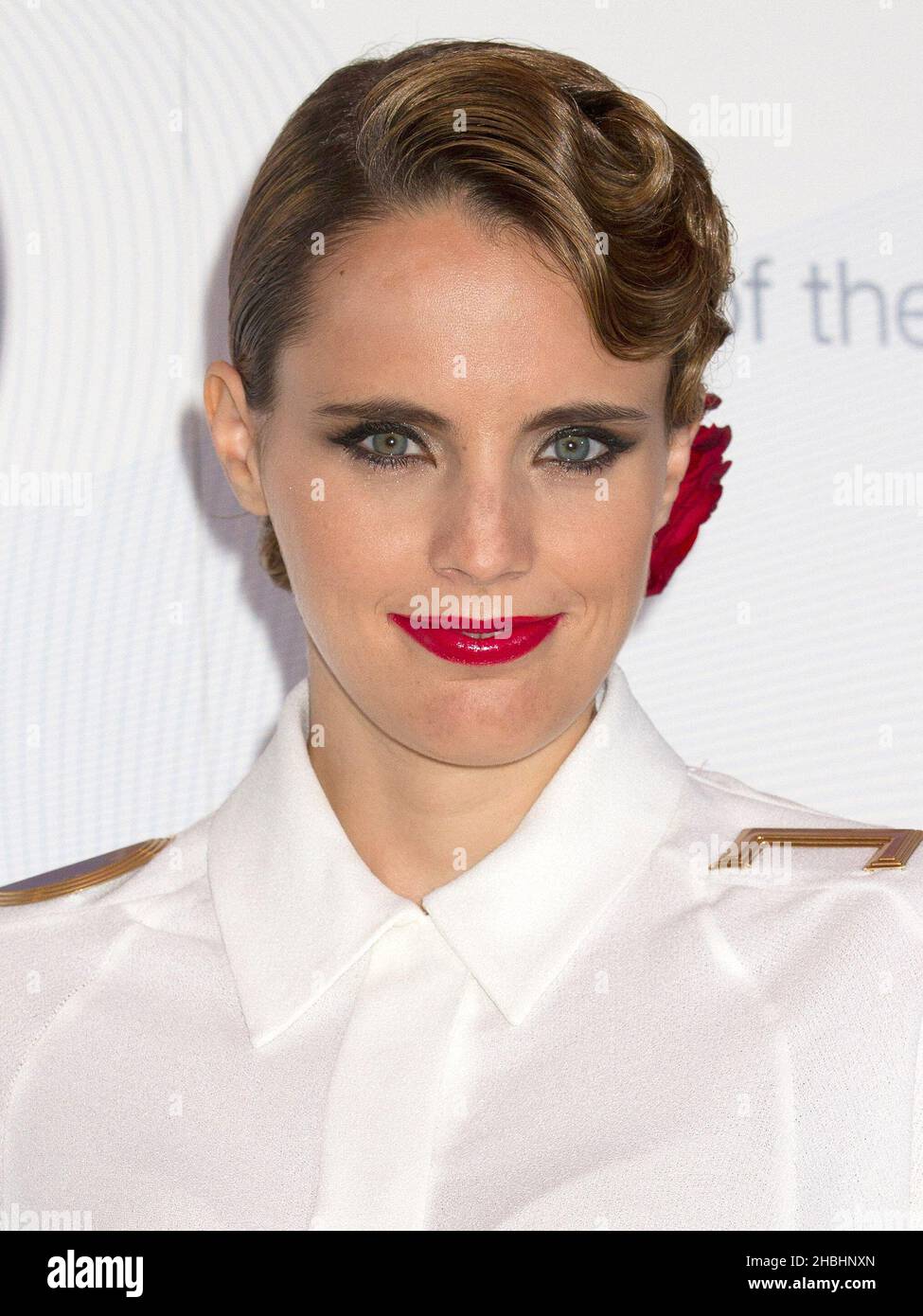 Anna Calvi is nominated for an award at the Barclaycard Mercury Prize at the Roundhouse in London. Stock Photo